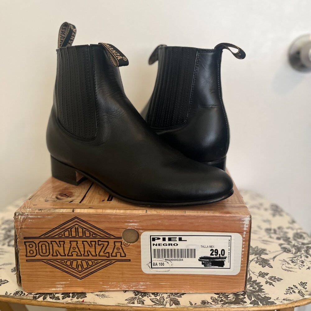 Authentic Hispanic Charro Leather Boots